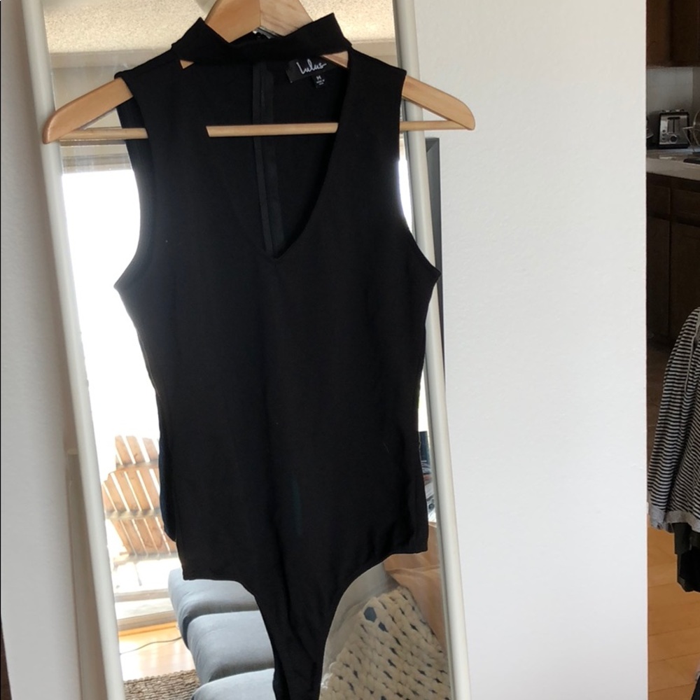 Lulus powerhouse black bodysuit